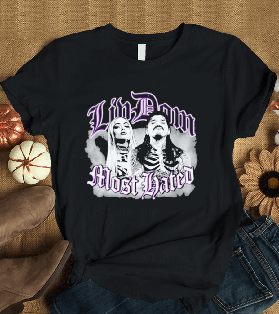 LivDom Most Hated Liv Morgan Dirty Dom Skeleton Tattoos T-Shirt