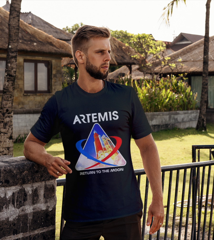NASA Artemis Return To The Moon Enthusiast Launch Exploration T-Shirt