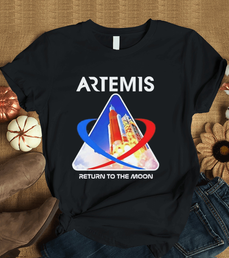 NASA Artemis Return To The Moon Enthusiast Launch Exploration T-Shirt