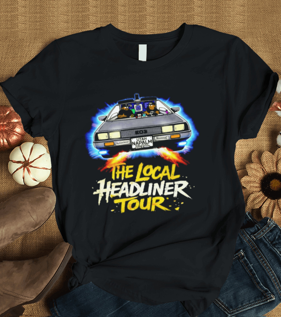 The Local Headliner Tour 80s Iconic Car Adventure T-Shirt