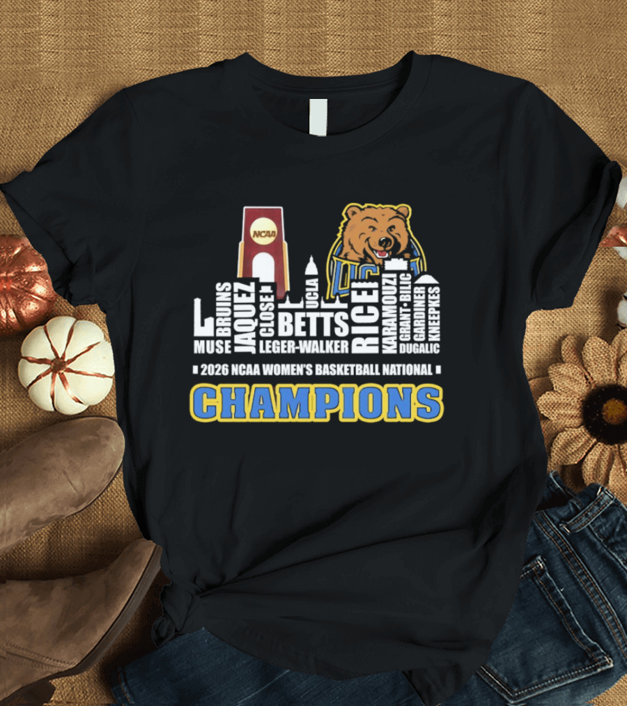 UCLA Bruins Skyline City Champions 2026 NCAA Women's Basketball National T-Shirt