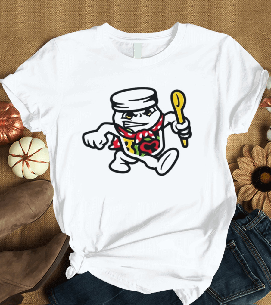 Peppers In Oil Jar Character With Spoon T-Shirt
