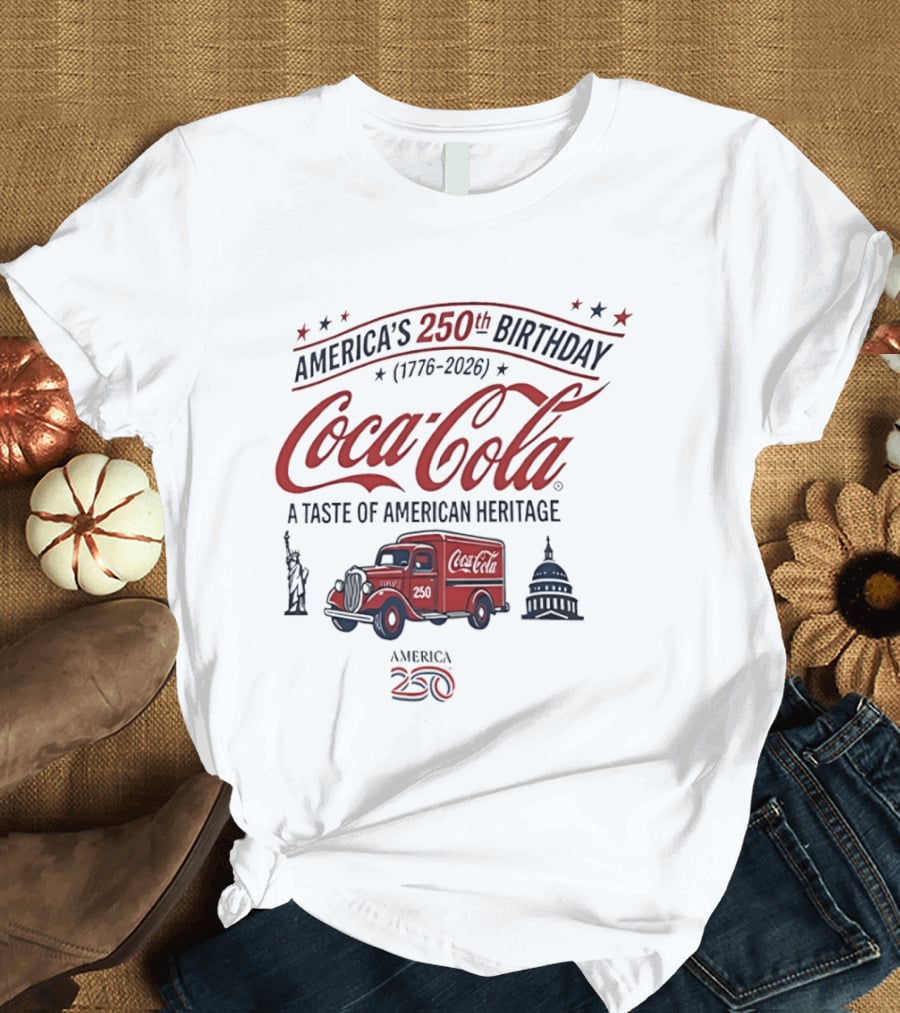 America's 250th Birthday Coca Cola 1776 2026 A Taste Of American Heritage T-Shirt