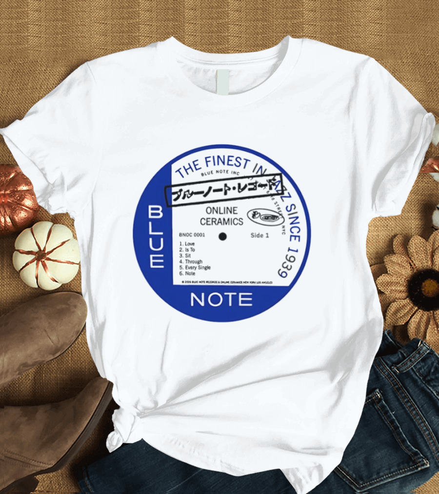 Online Ceramics Blue Note Jazz Collection 1939 Vintage Record T-Shirt