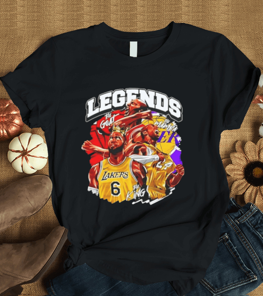 Legends The Goat Mamba King Lakers 24 6 T-Shirt