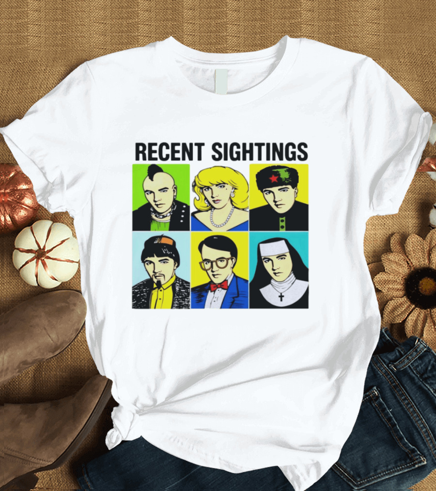Recent Sightings Pop Art Icon Portraits T-Shirt