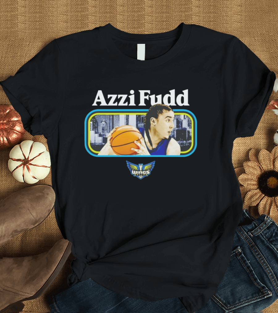 Azzi Fudd Dallas Wings Basketball Player With Team T-Shirt