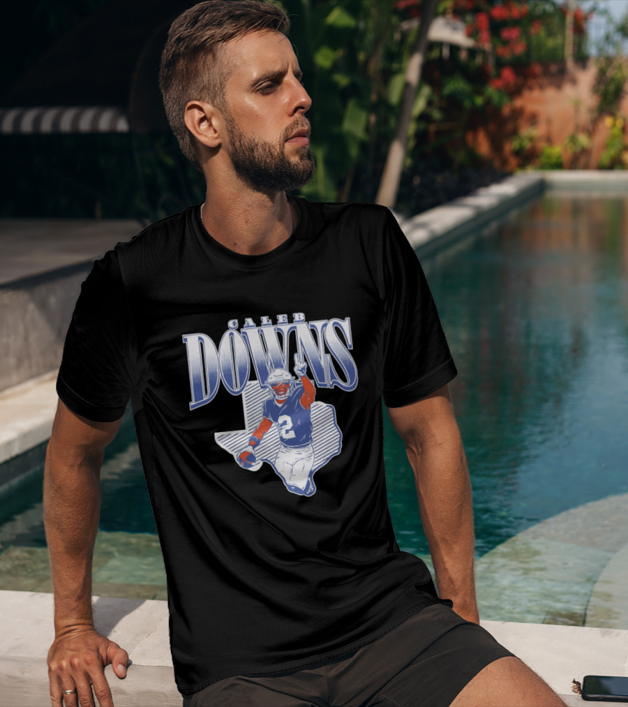 Caleb Downs Number 2 Texas Football Star Dallas Cowboys T-Shirt