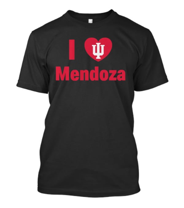Indiana Hoosiers Football I Love IU Mendoza T-Shirt