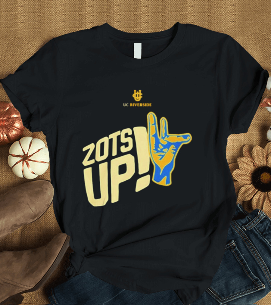 UC Riverside Zot Hand Sign Zots Up T-Shirt