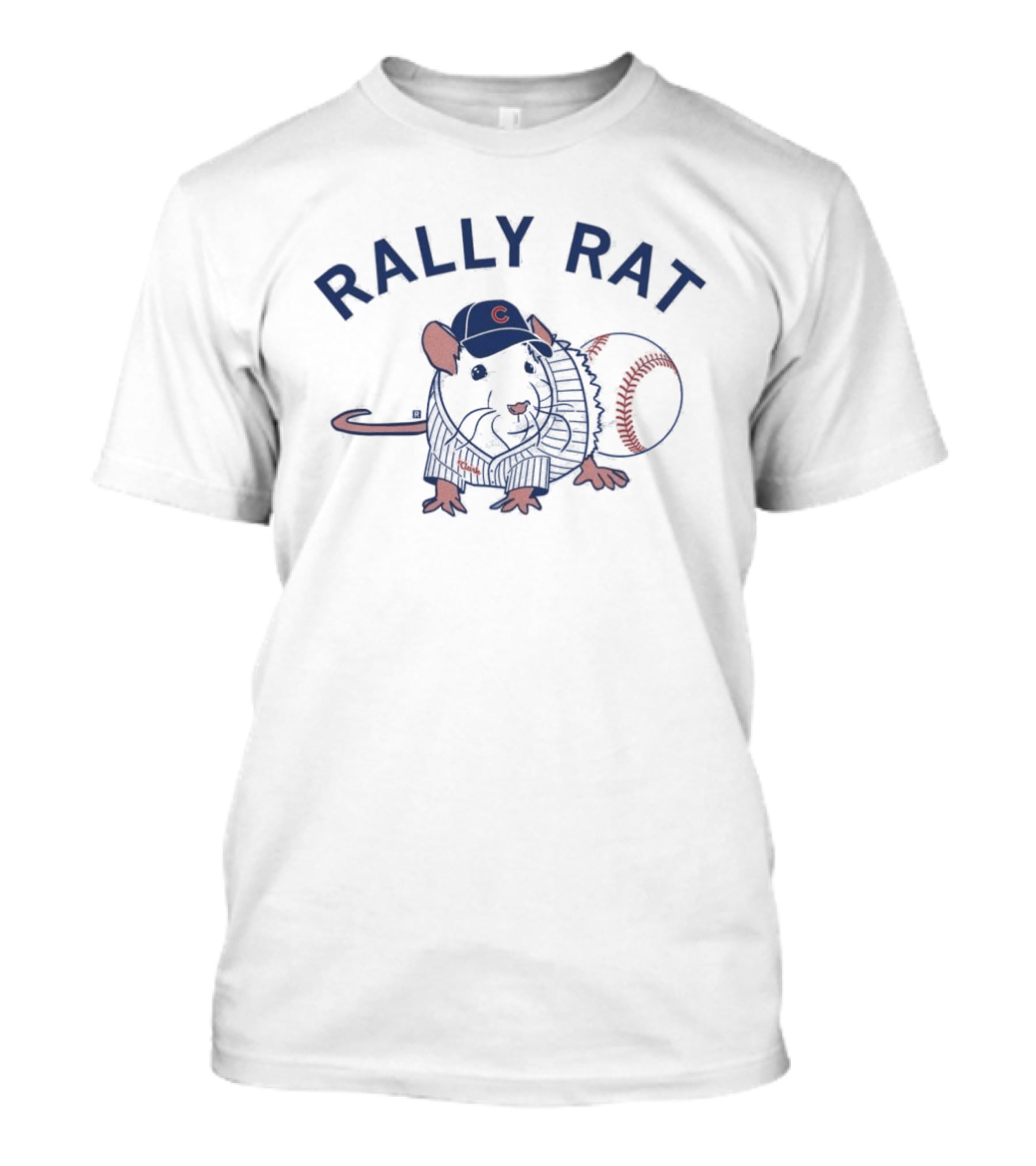 Rally Rat Baseball Fan With Cap T-Shirt