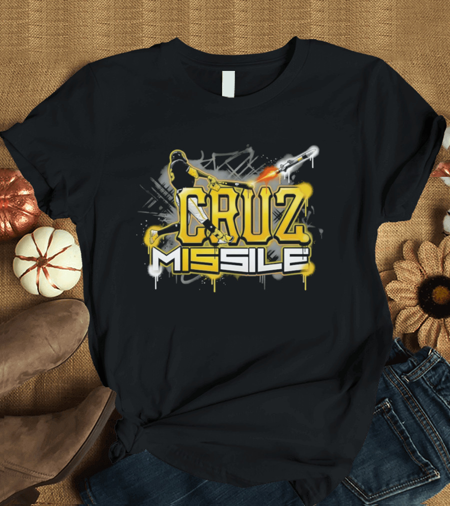 Cruz M15sile O'Neil Cruz Pittsburgh Pirates Baseball Graffiti T-Shirt