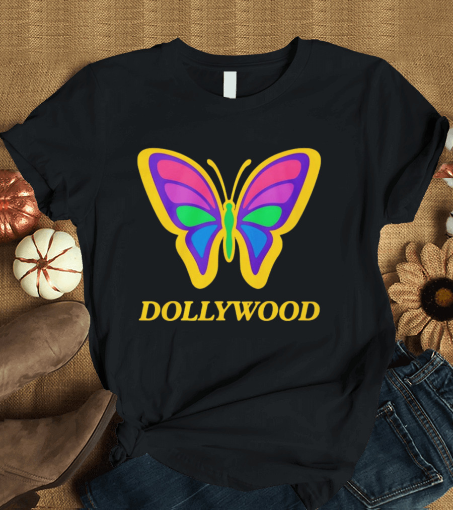 Dollywood 2026 Colorful Butterfly T-Shirt
