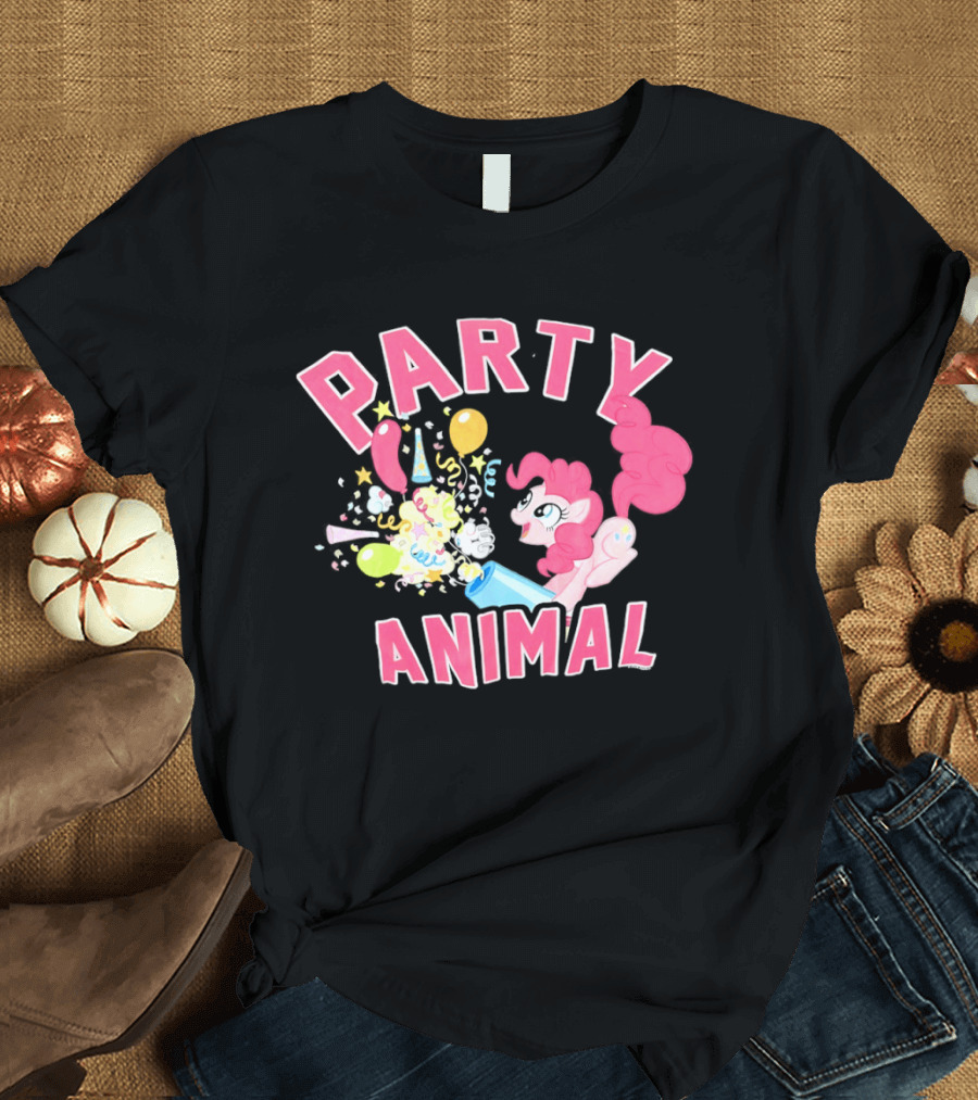 My Little Pony Party Animal Pinkie Pie Celebration Balloons Confetti T-Shirt