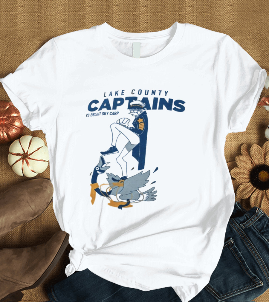 2026 Lake County Captains Vs Beloit Sky Carp Baseball Event T-Shirt