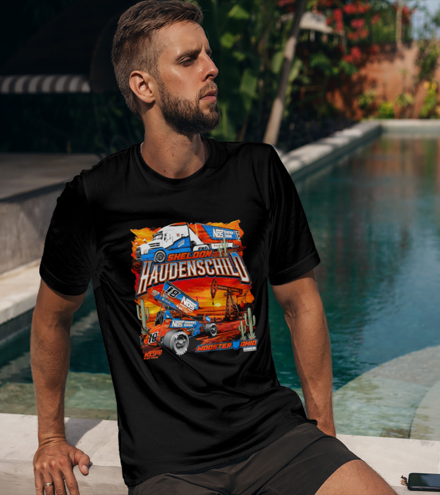 Sheldon Haudenschild NOS Energy Drink KCP Racing Wooster Ohio Classic Ink USA T-Shirt