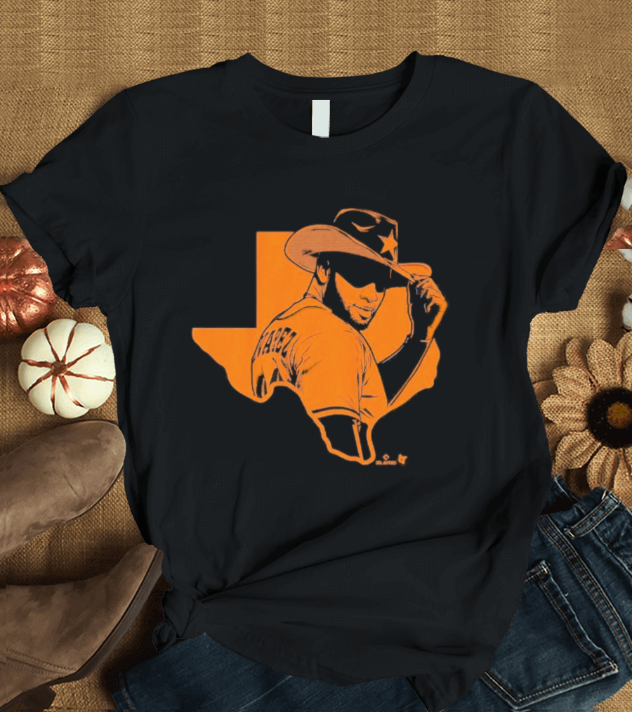 Yordan Alvarez Texas Cowboy Silhouette Hat T-Shirt