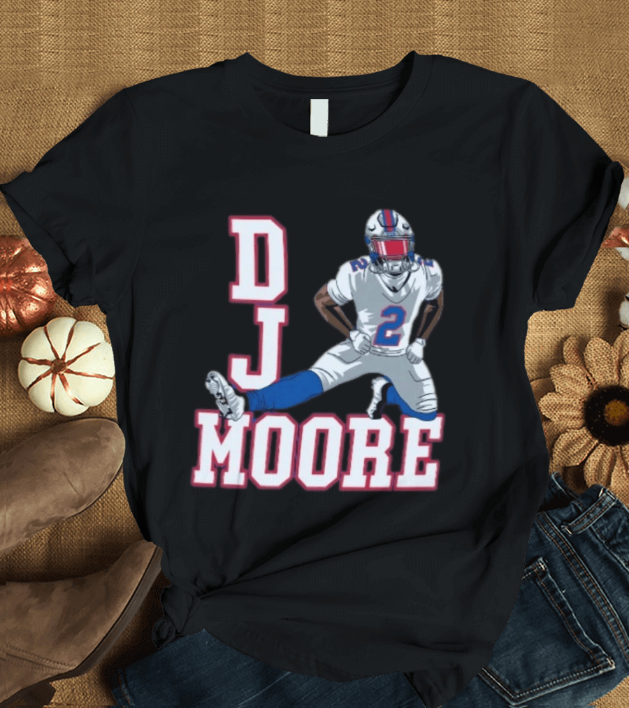 DJ Moore Buffalo Football Jersey Number 2 Athletic Pose T-Shirt