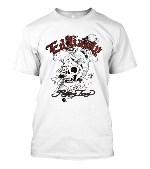 Ed Hardy Rolling Loud Festival 2026 Death Glory Thermal Skull T-Shirt