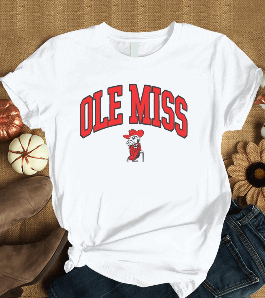Ole Miss Rebels Colonel Reb Arch T-Shirt