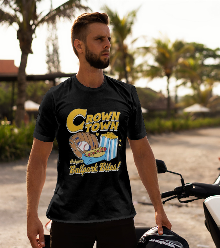 Crown Town Ballpark Bites Get Your Snacks T-Shirt
