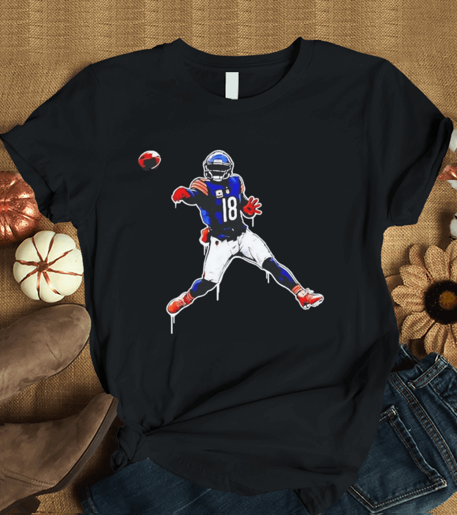 Caleb Williams Just Throw It 18 Chicago Bears Football T-Shirt