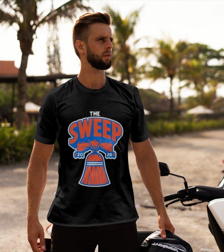 New York Knicks The Sweep 2026 Liberty Bell Motif T-Shirt