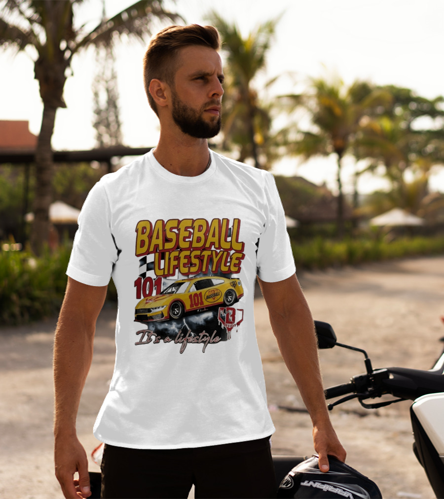 Baseball Lifestyle 101 Racing Car It's A Lifestyle 43RPM T-Shirt