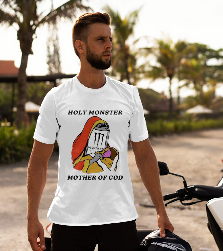 Holy Monster Mother Of God Energy Drink Can T-Shirt