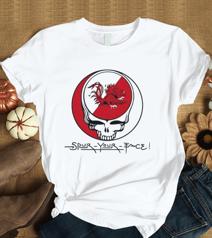 South Carolina Gamecocks Grateful Dead Spur Your Face T-Shirt