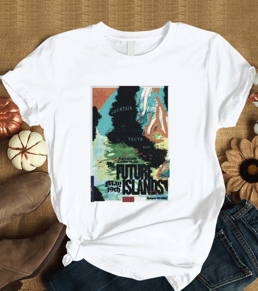 May 19 2026 Future Islands At Cat's Cradle Carrboro NC Fountain Of Youth Tour T-Shirt