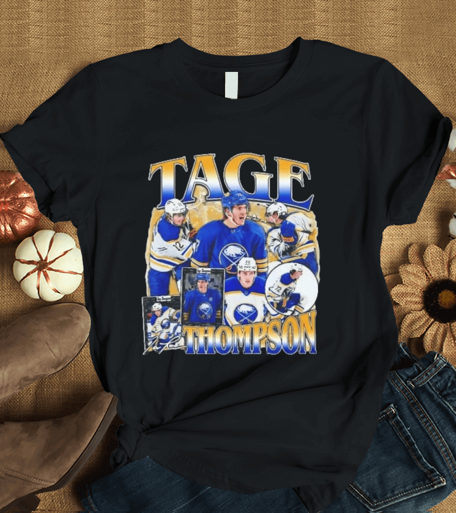 Tage Thompson Buffalo Sabres Hockey Collage T-Shirt