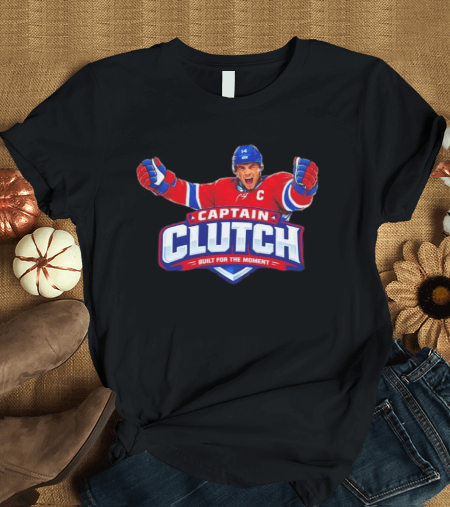 Nick Suzuki Captain Clutch Built For The Moment Montreal Canadiens T-Shirt