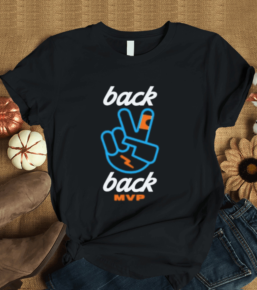Back 2 Back MVP Piece Hand Shai Gilgeous Alexander T-Shirt
