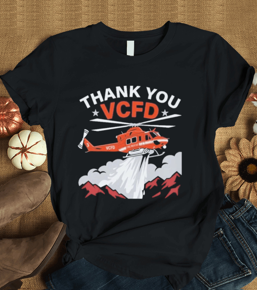 Thank You VCFD Helicopter Rescue T-Shirt