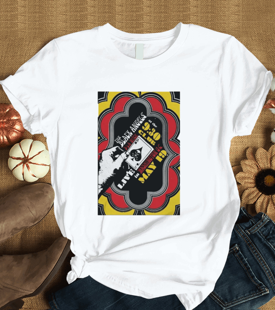 The Black Angels Live Washington DC May 19 2026 Playing Card T-Shirt