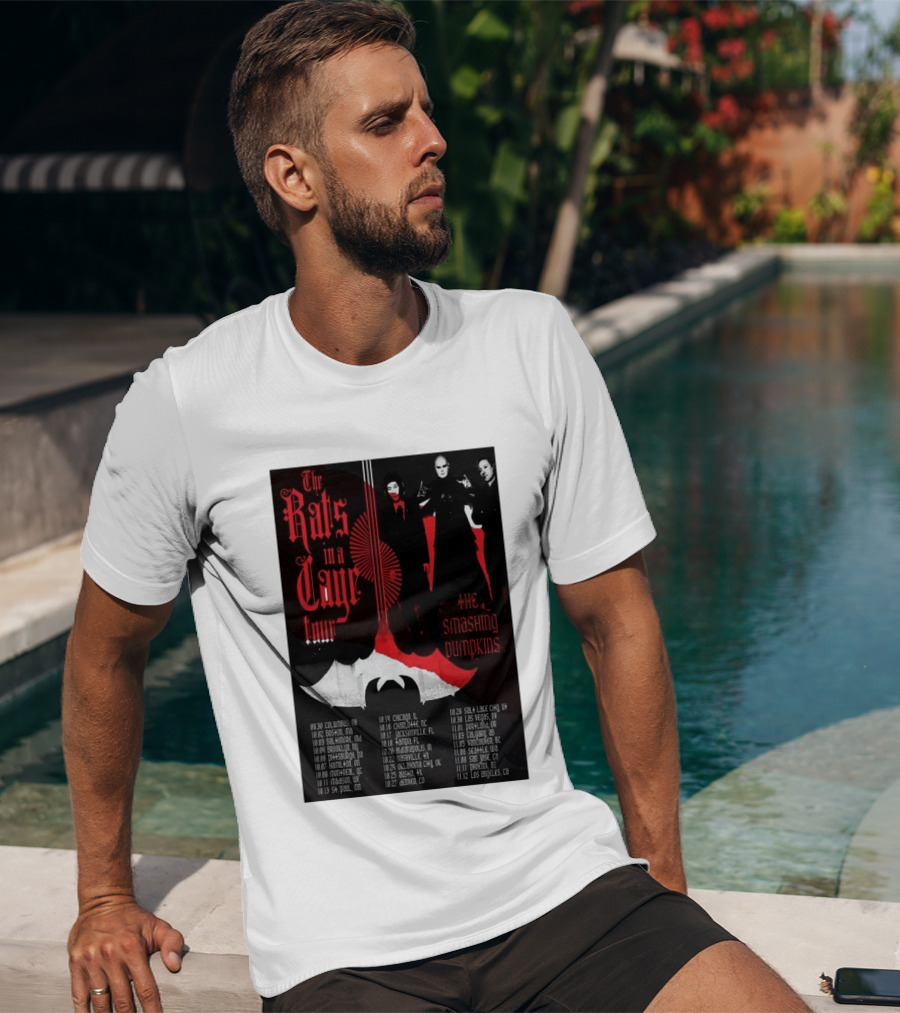The Smashing Pumpkins Rats In A Cage Tour 2026 T-Shirt