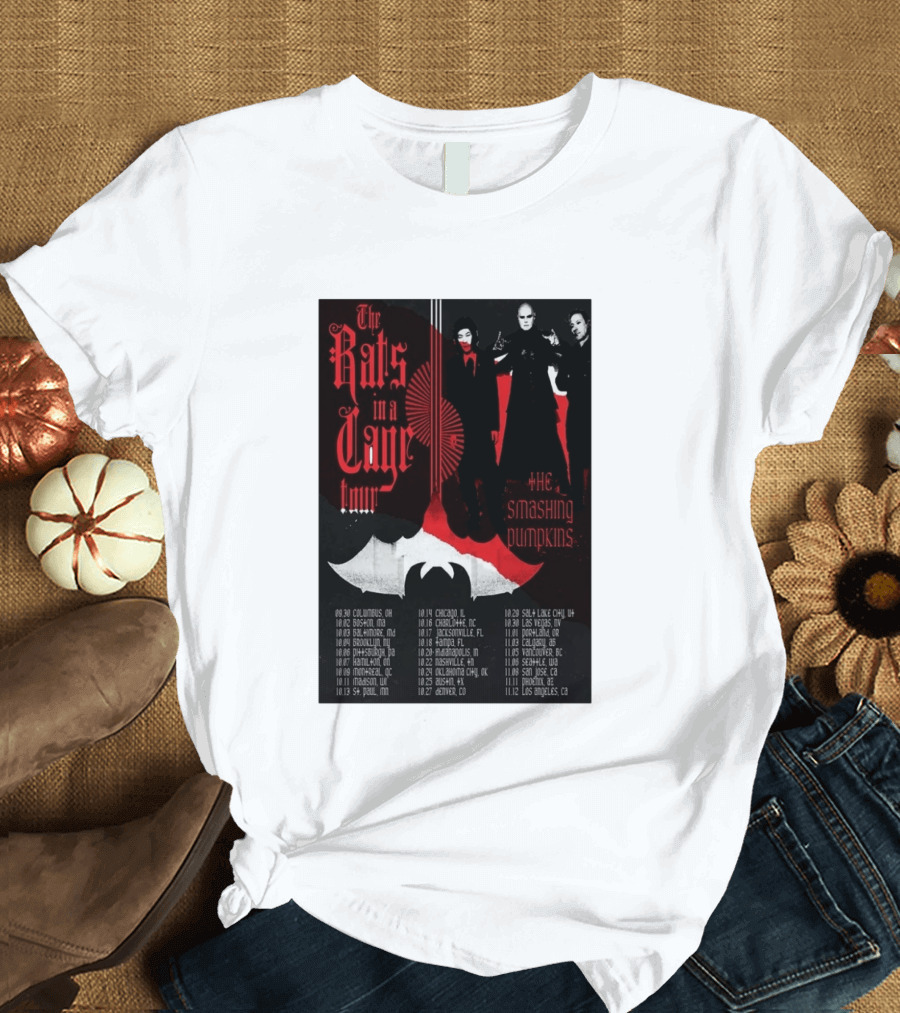 The Smashing Pumpkins Rats In A Cage Tour 2026 T-Shirt