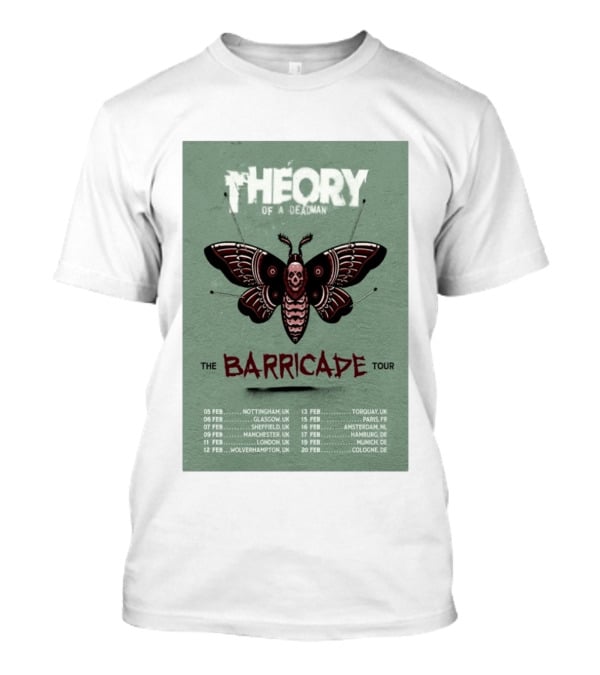 Theory Of A Deadman The Barricade Tour 2027 Dates And Locations T-Shirt