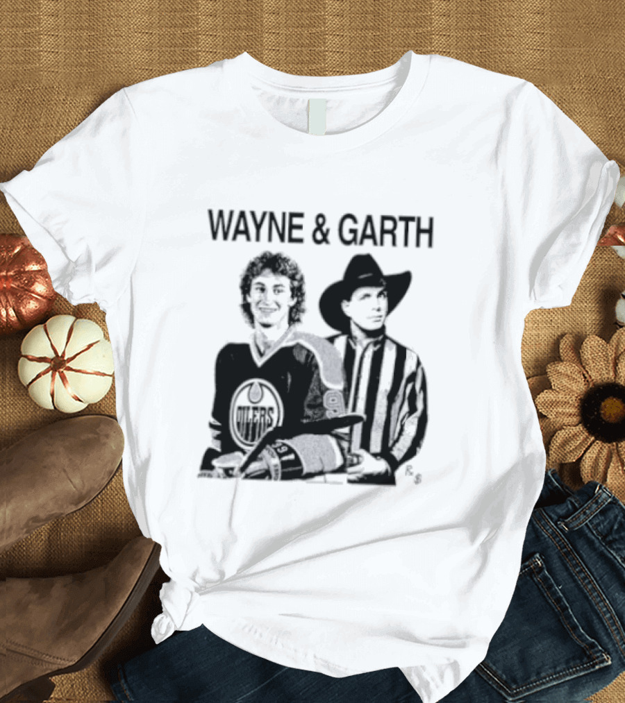 Wayne And Garth Hockey Cowboy Fusion T-Shirt