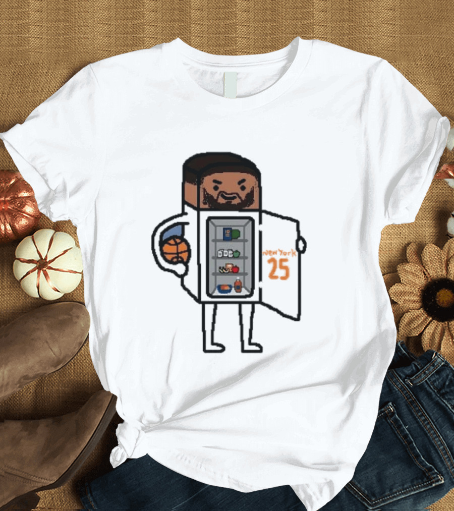 Mikal Bridges Fridge Doodle Knicks Basketball T-Shirt