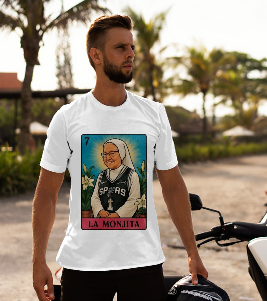 Salesian Sisters La Monjita Spurs Basketball Legend T-Shirt