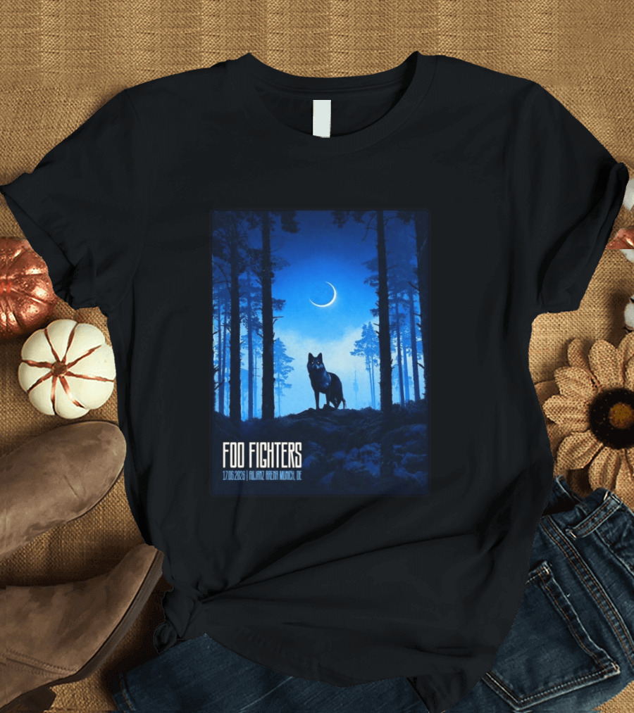 Foo Fighters 17 June 2026 Allianz Arena Munich Germany The Wolf T-Shirt