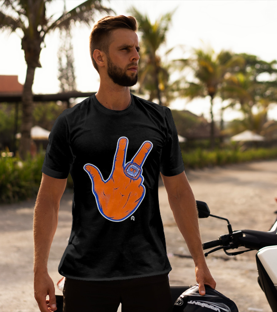 World Champion NY Ring Finger Gesture T-Shirt