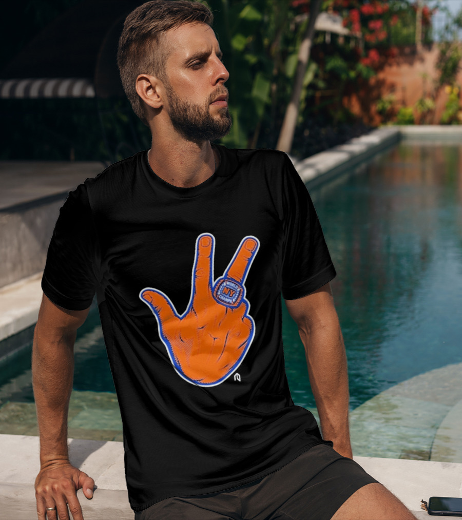 World Champion NY Ring Finger Gesture T-Shirt