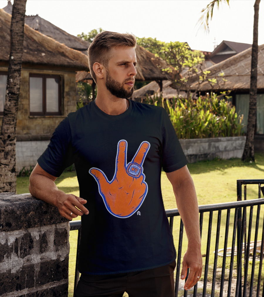 World Champion NY Ring Finger Gesture T-Shirt
