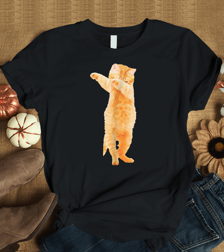 Dabbing Cat Kitten Funny Dab Dance Kitty Pose T-Shirt
