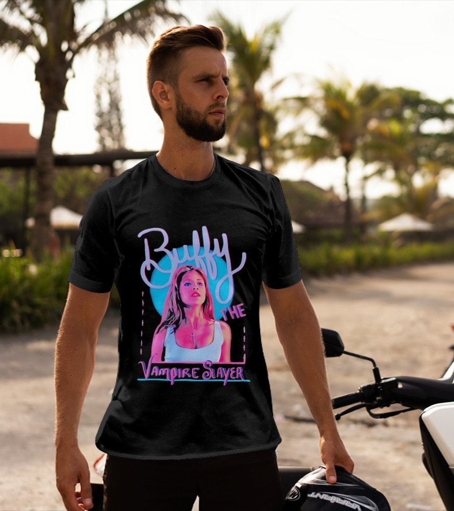 Buffy The Vampire Slayer Sarah Michelle Gellar 90s Nostalgia Fashion Icon Retro 90s T-Shirt