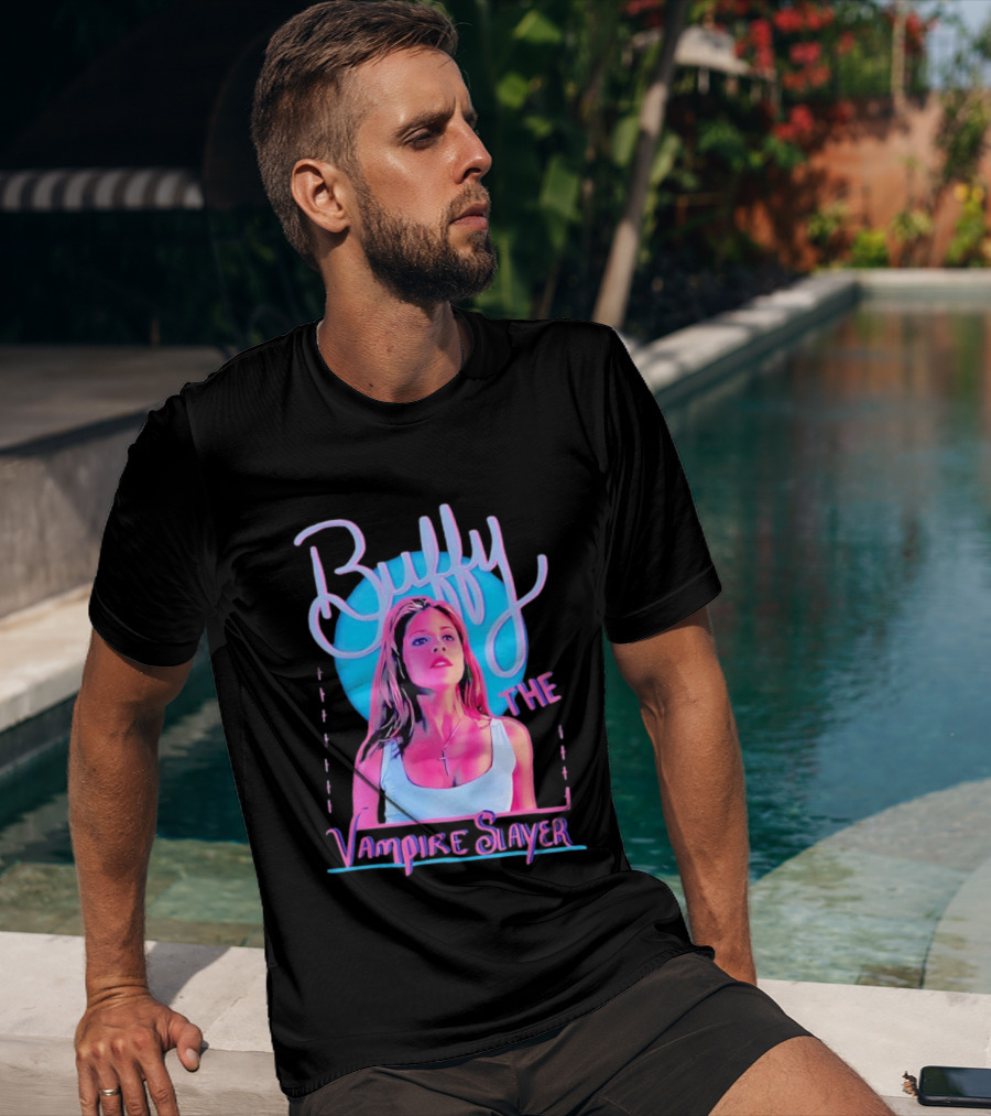 Buffy The Vampire Slayer Sarah Michelle Gellar 90s Nostalgia Fashion Icon Retro 90s T-Shirt