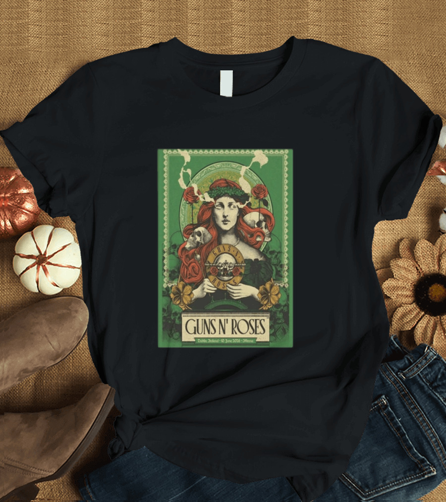 Guns N' Roses Dublin Ireland June 10 2026 Athena T-Shirt